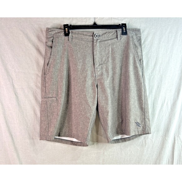 Da Hui Hybrid Golf Shorts Men's 38 Gray Performance Casual Walking Activewear - Picture 1 of 16